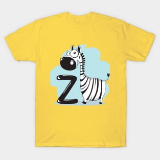 happy Zebra design T-Shirt